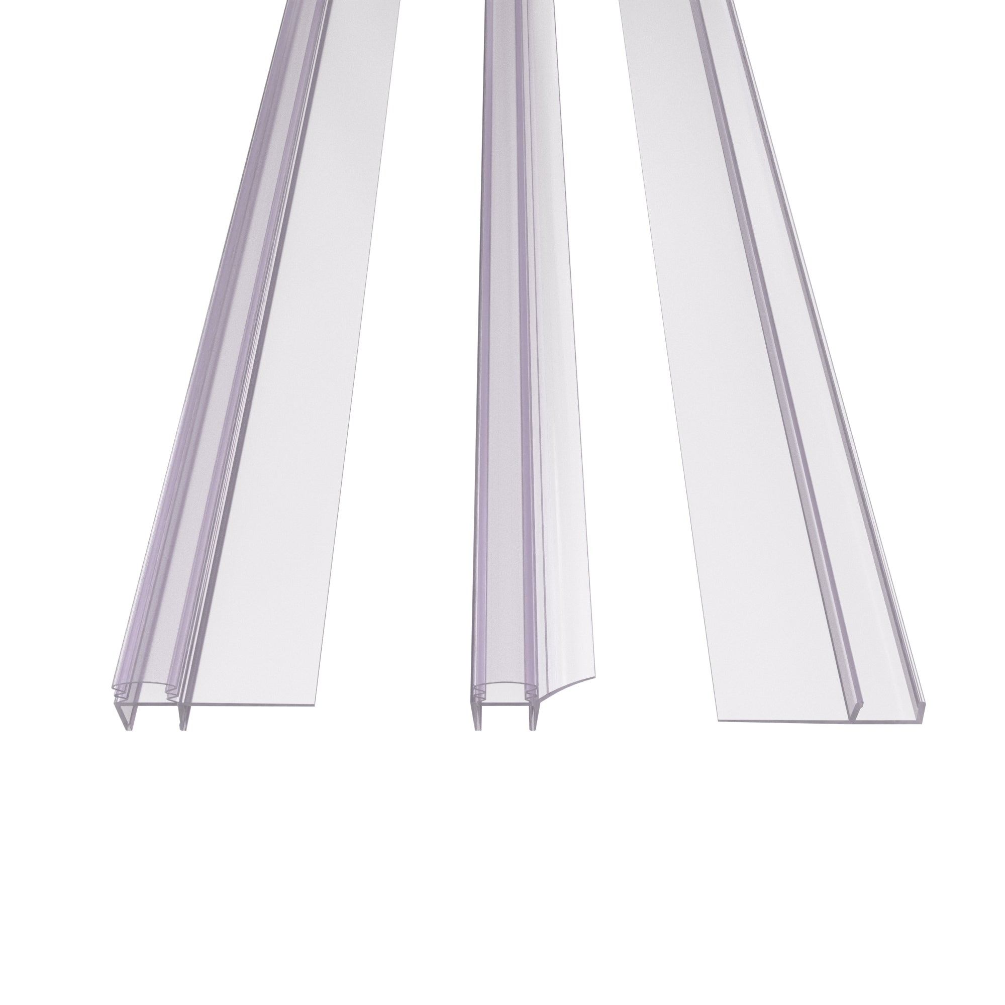 SD04-2 Framless Single Sliding Roller Shower Door With Tubular Rails Hardware