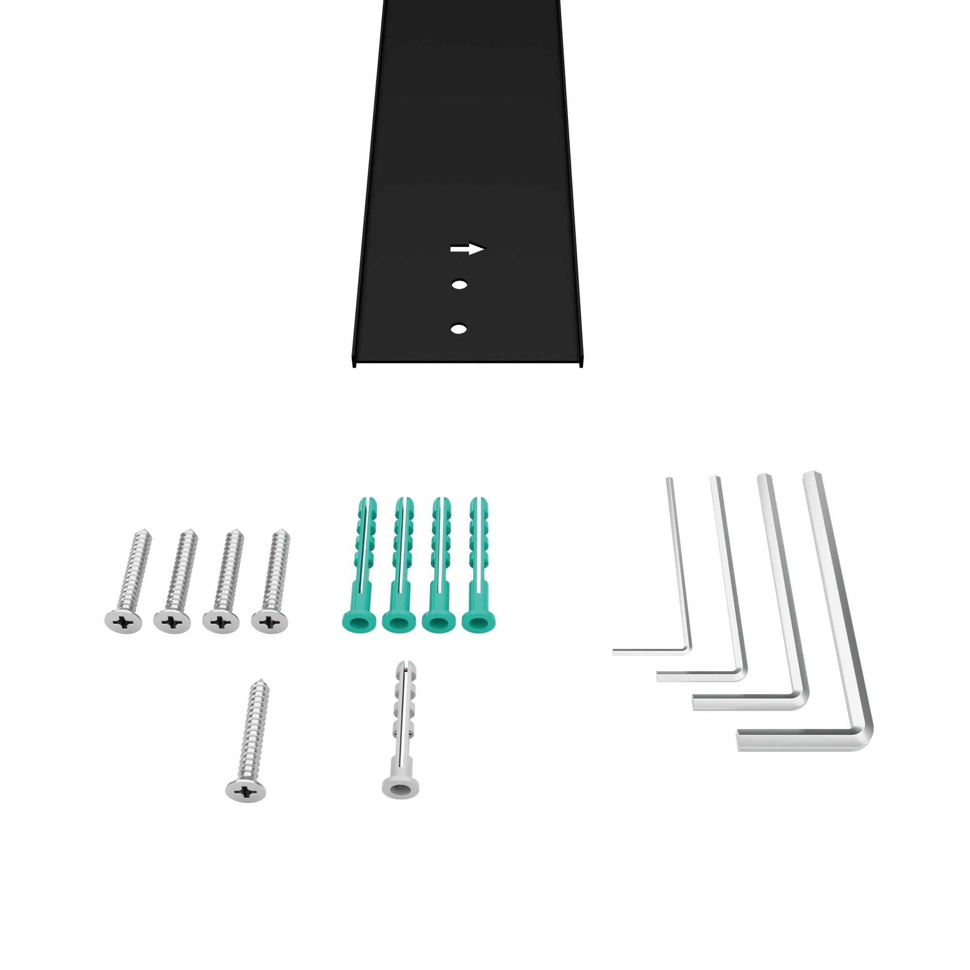 SD04-4 48"-72" Framless Single Slinding Shower Door Hardware Kits With Tubular Rails & Four Rollers