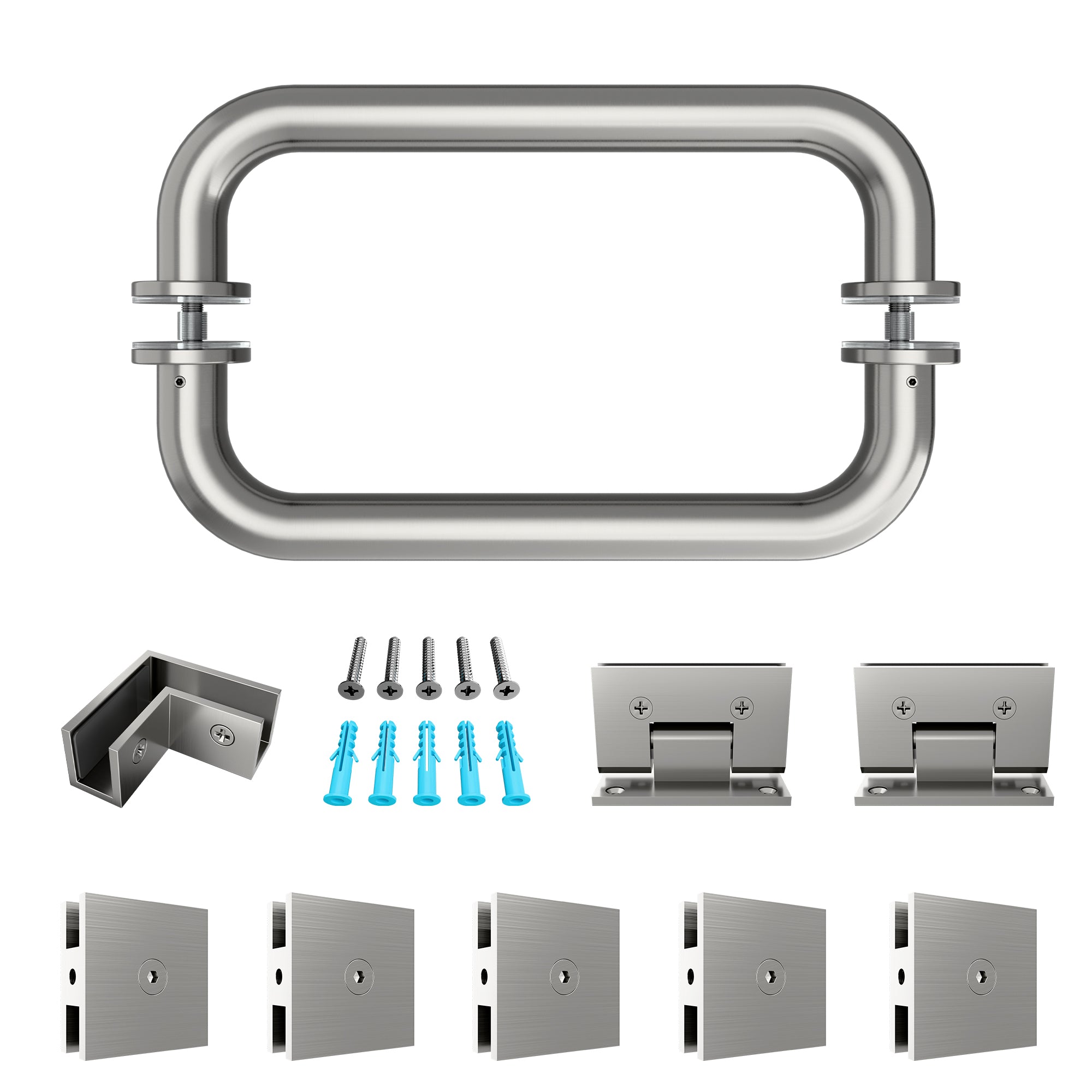 Hardware Kit for Frameless Corner Hinged Shower Enclosure | FHKIT