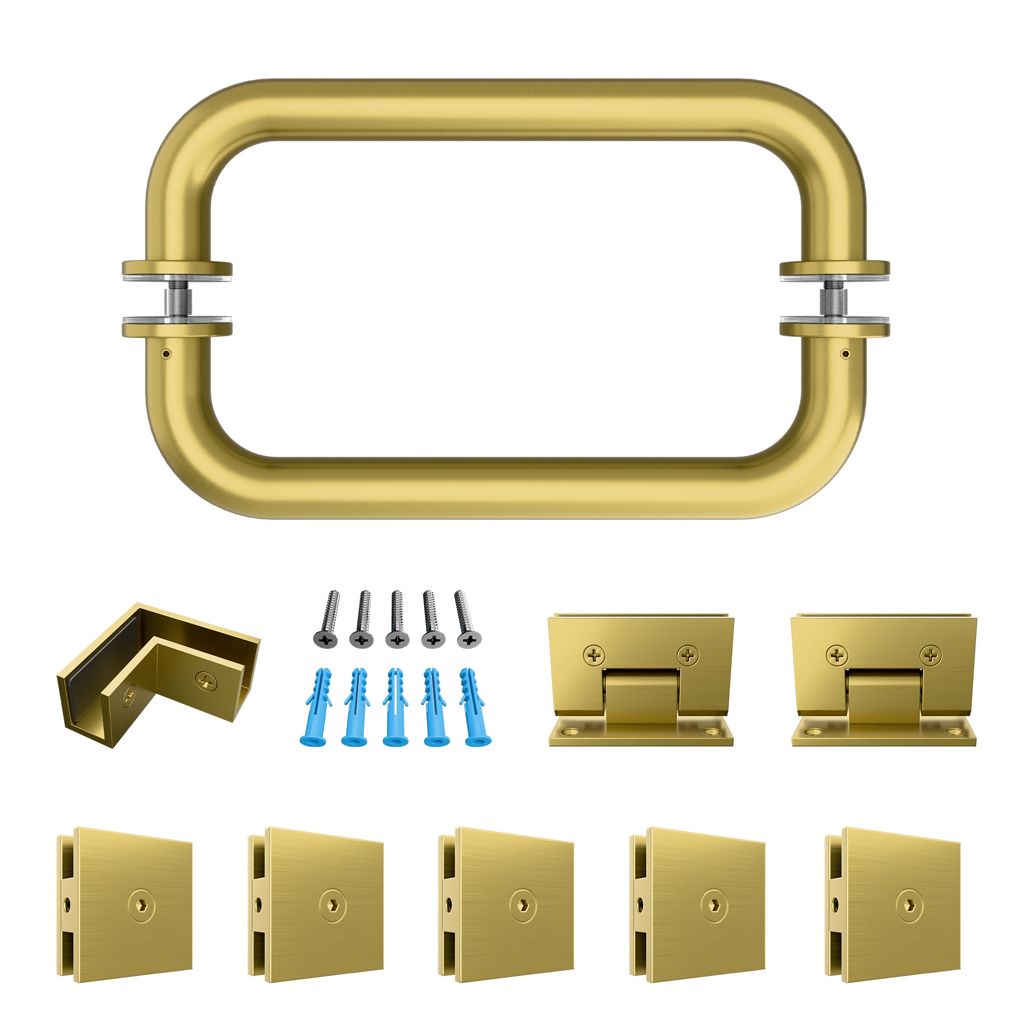 Hardware Kit for Frameless Corner Hinged Shower Enclosure | FHKIT