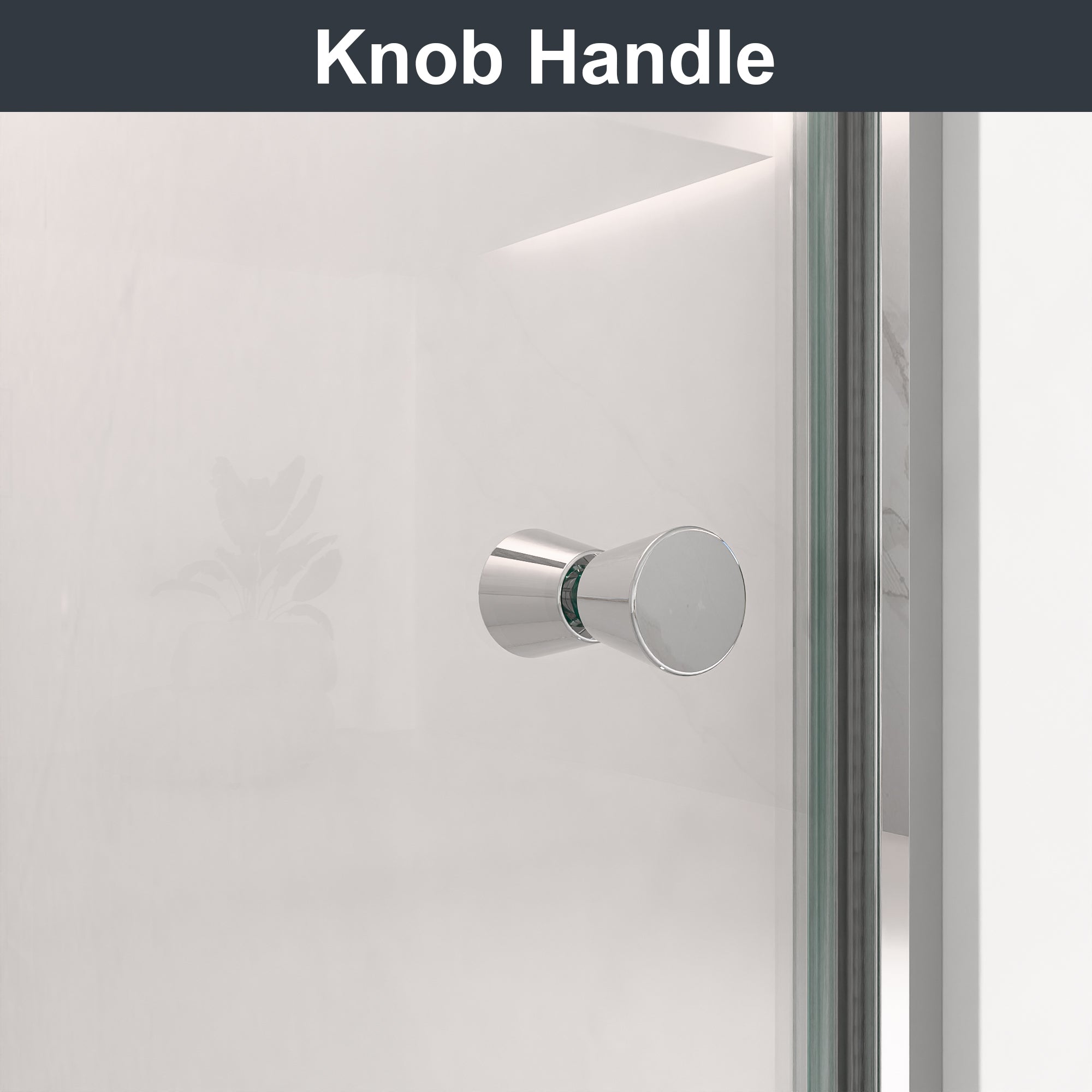 24" W x 72" H Semi-Frameless Circular Pivot Shower Door in Matte Black With 1/4" (6mm) Thick SGCC Tempered Glass