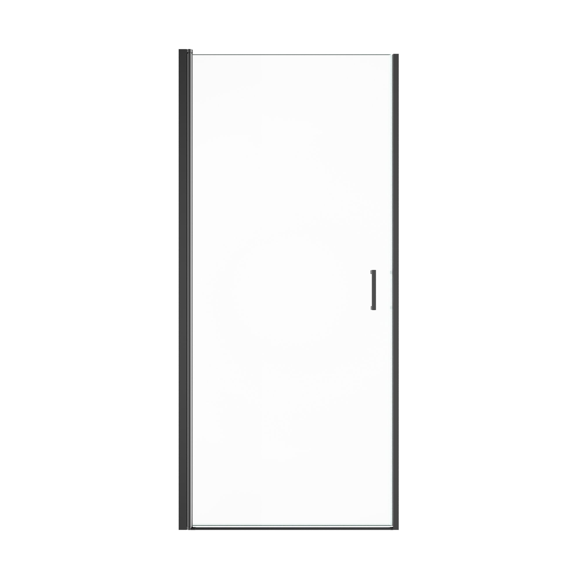 32" W x 72" H Semi-Frameless Circular Pivot Shower Door With 1/4" (6mm) Thick SGCC Tempered Glass