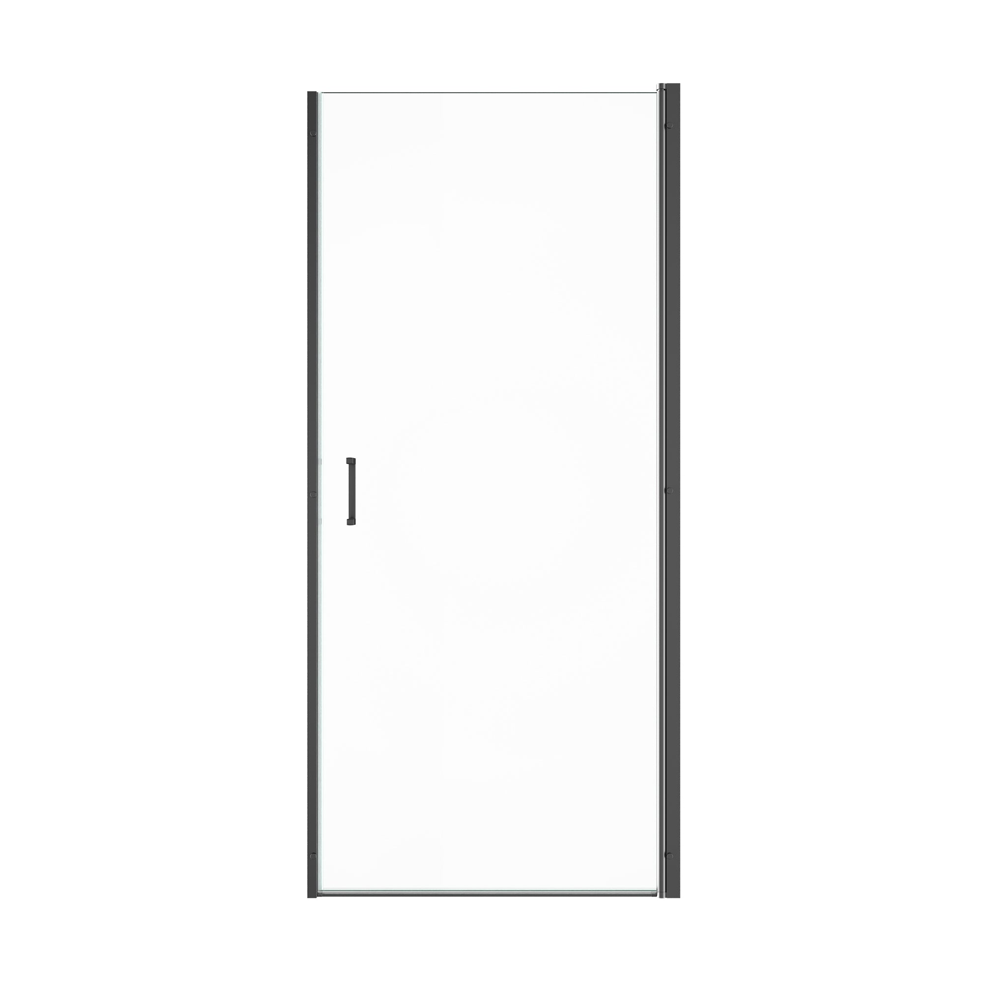 32" W x 72" H Semi-Frameless Circular Pivot Shower Door With 1/4" (6mm) Thick SGCC Tempered Glass