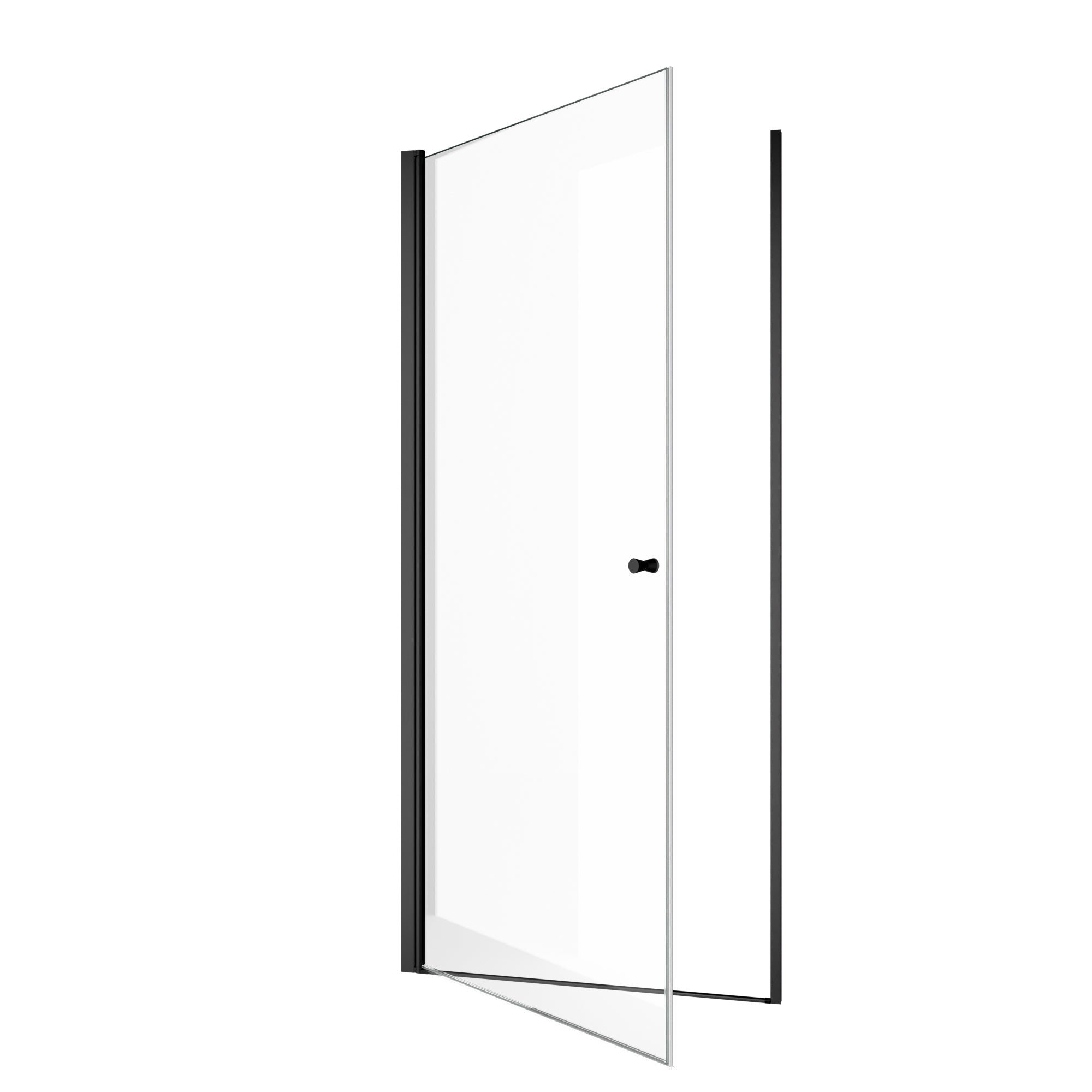 32"W x 72"H Frameless Circular Pivot Shower Door With 1/4" (6mm) Thick SGCC Tempered Glass