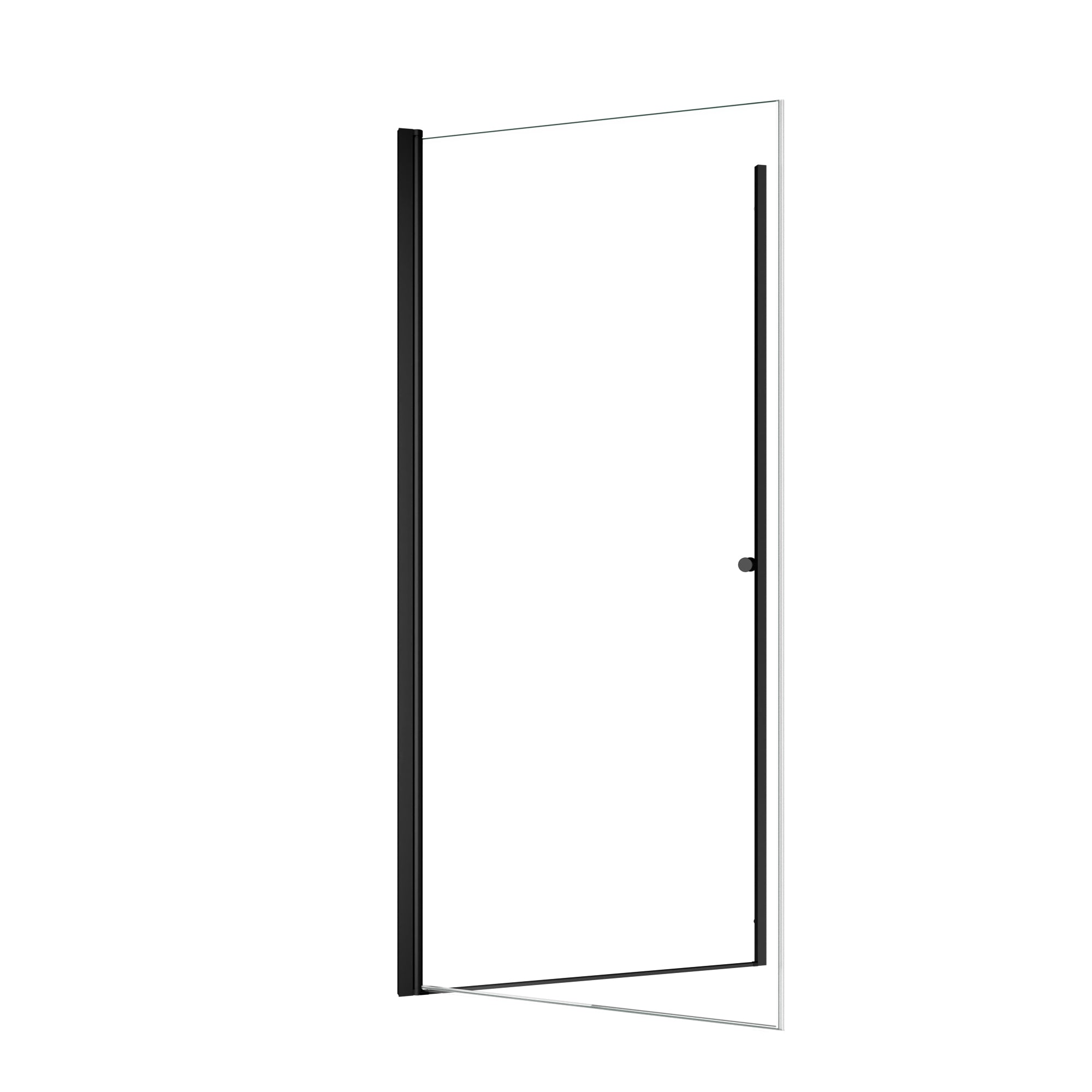 32"W x 72"H Frameless Circular Pivot Shower Door With 1/4" (6mm) Thick SGCC Tempered Glass