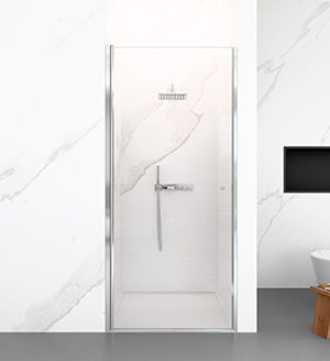 32"W x 72"H Frameless Circular Pivot Shower Door With 1/4" (6mm) Thick SGCC Tempered Glass