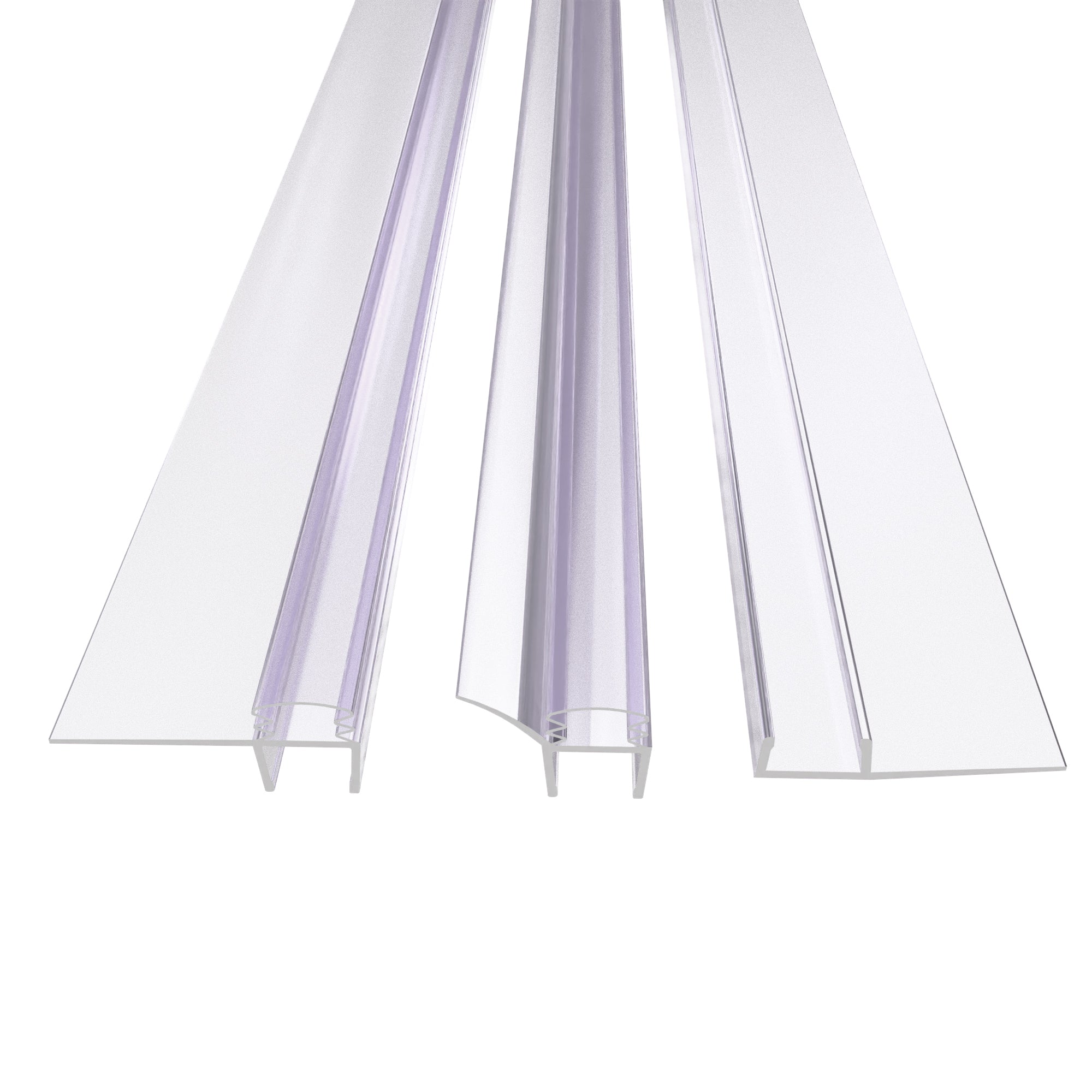 SD05-4 Framless Single Sliding Shower Door With Four Rollers Hardware Kits