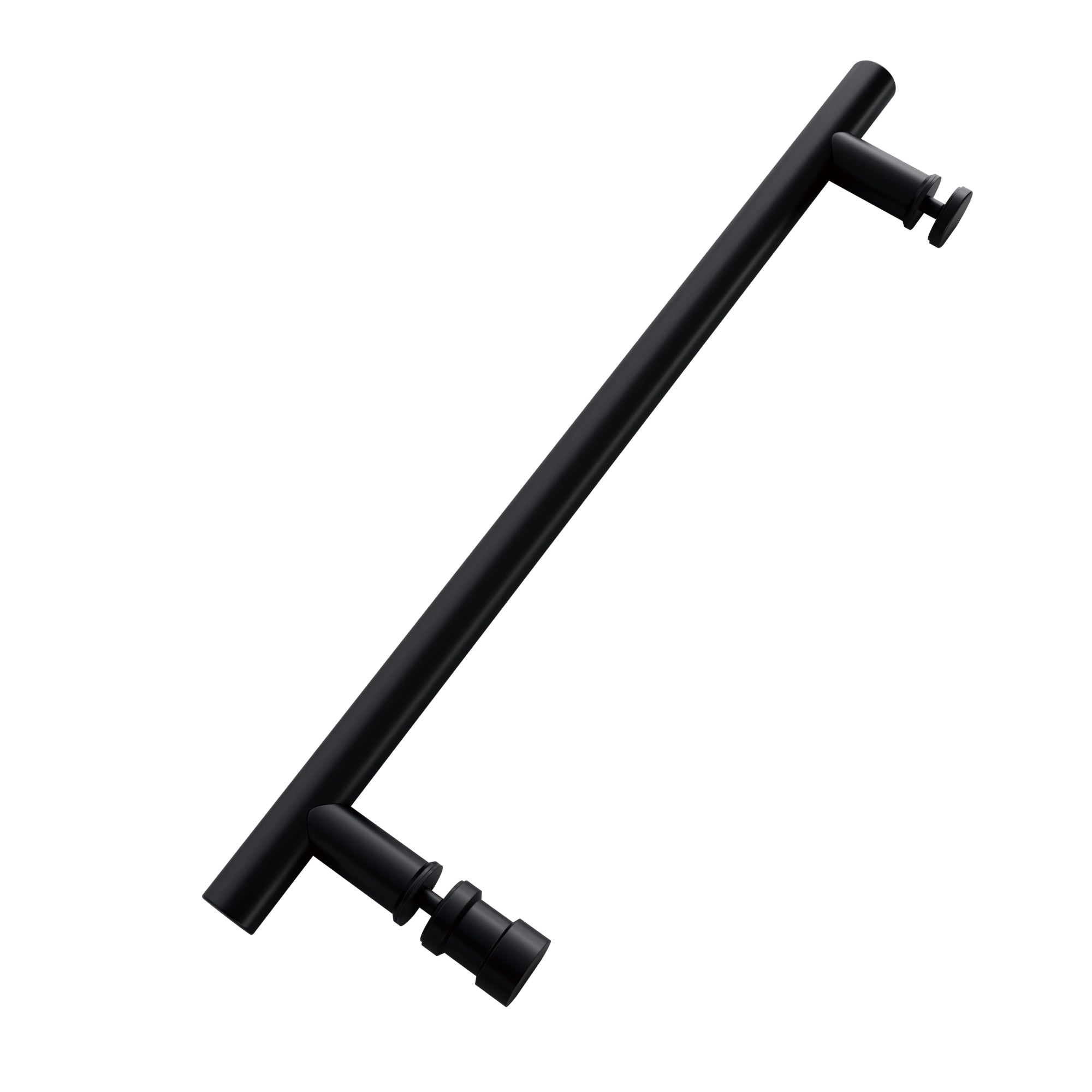 SD05-4 Frameless Single Sliding Shower Door Hardware Kits With Slim Square Rails & Four Rollers