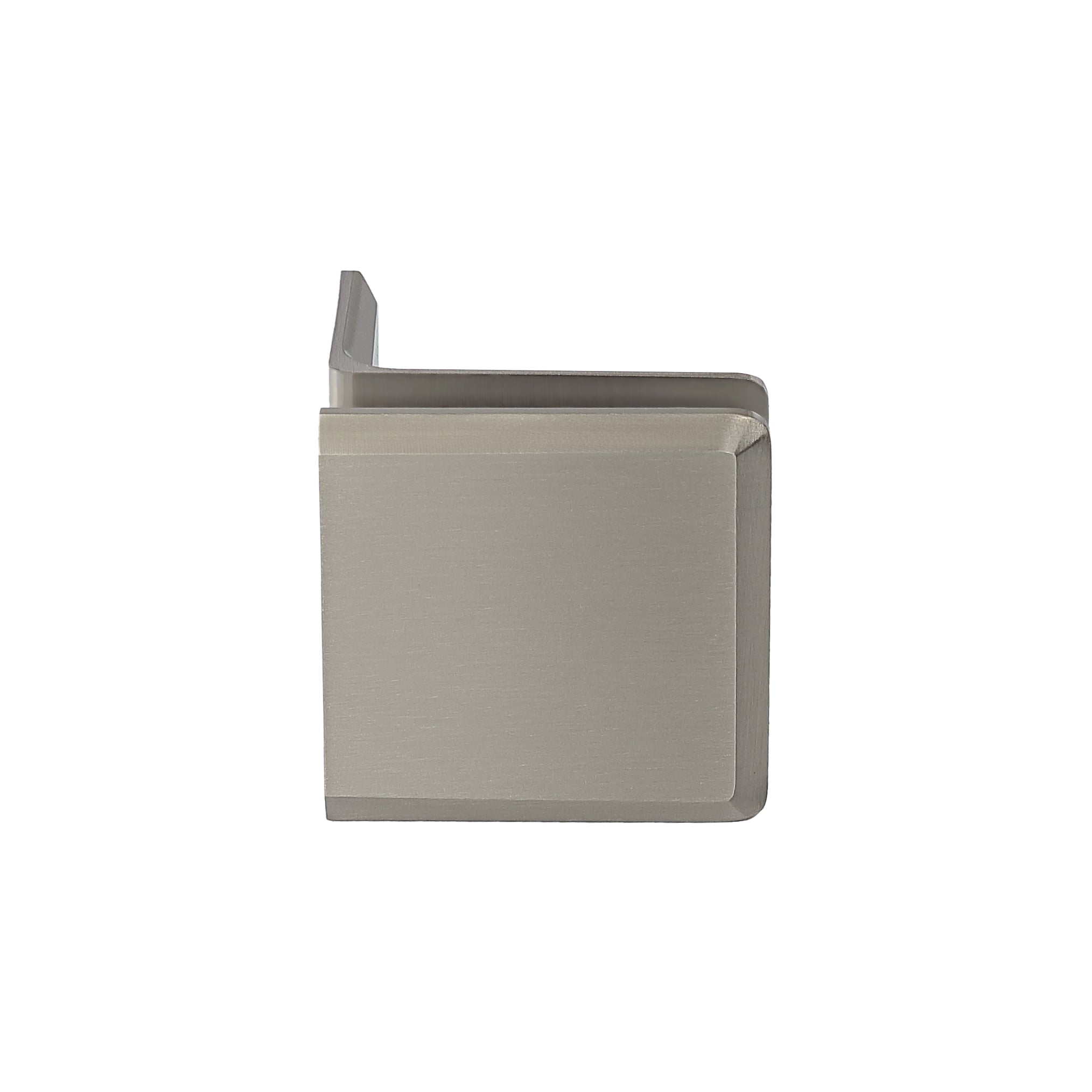 90° Beveled Wall Mount Glass Clip with Mounting Leg | TR479-B