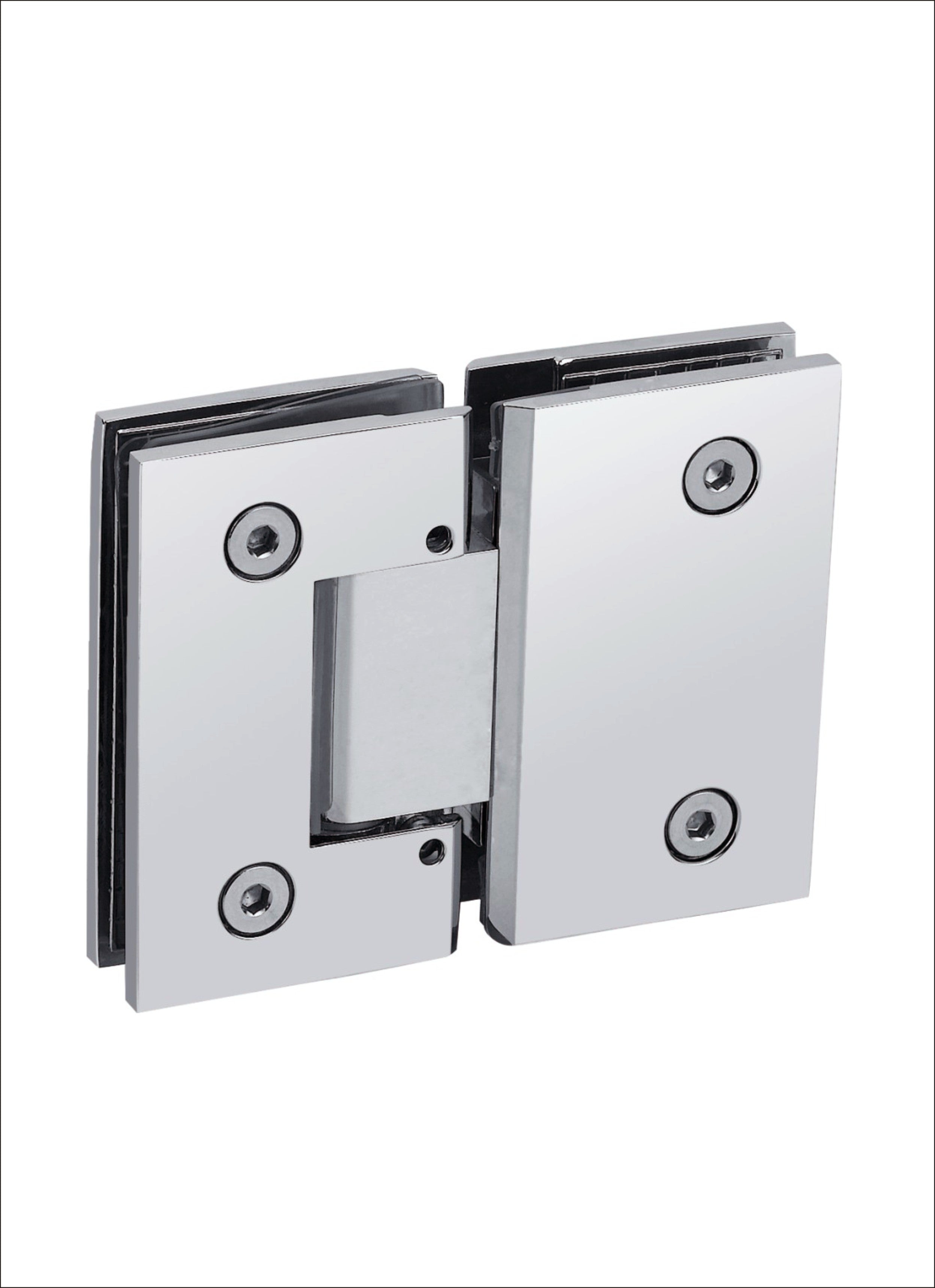 Adjustable Heavy duty 180° Glass to Glass Hinges Square Edged | TR626
