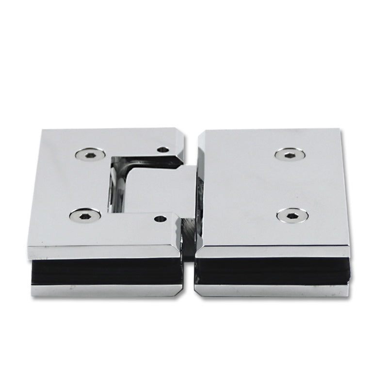 Adjustable Heavy duty 180° Glass to Glass Hinges Square Edged | TR626