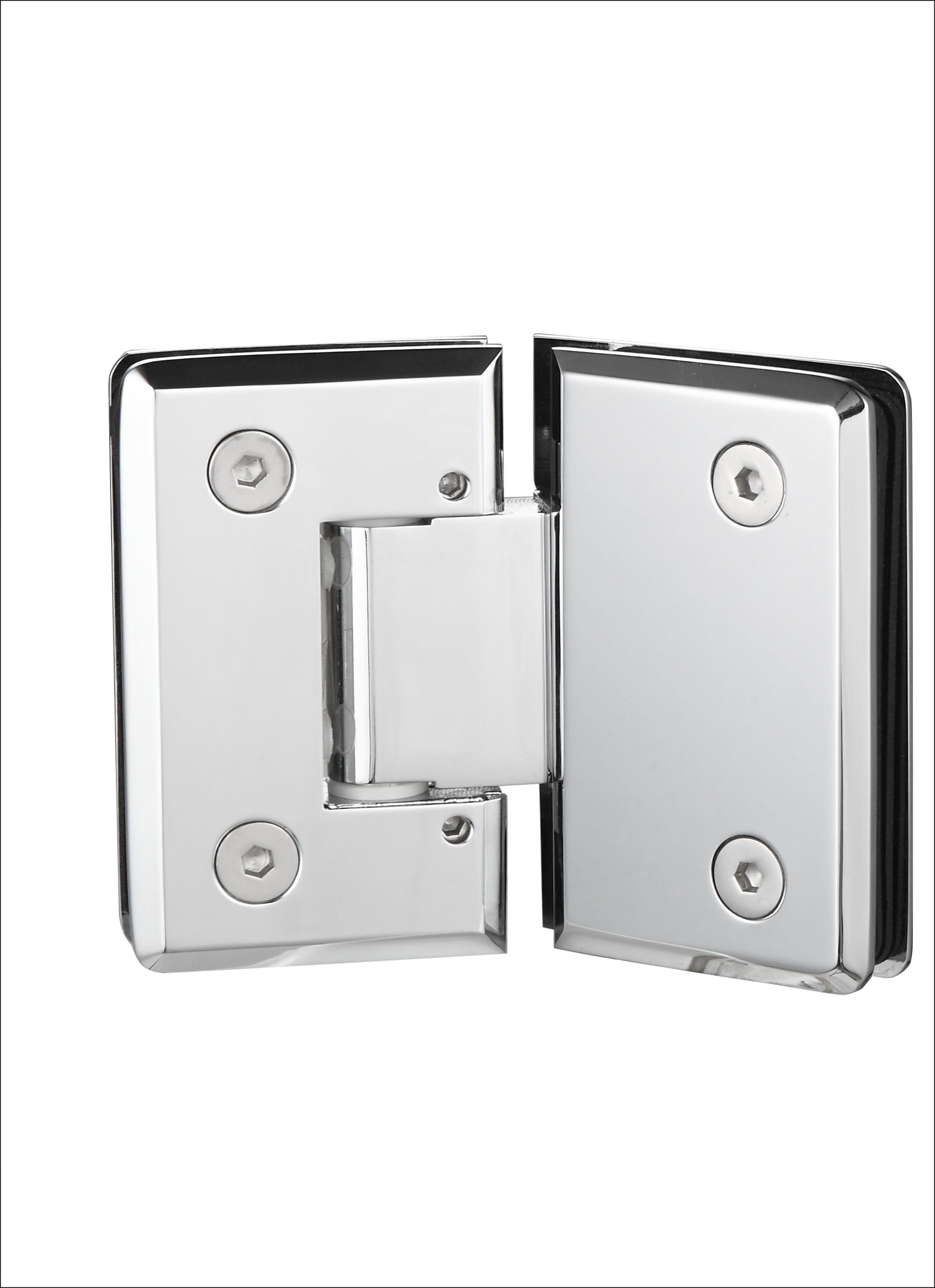 Adjustable Heavy duty 135° Glass to Glass Hinges Beveled  Edged | TR635