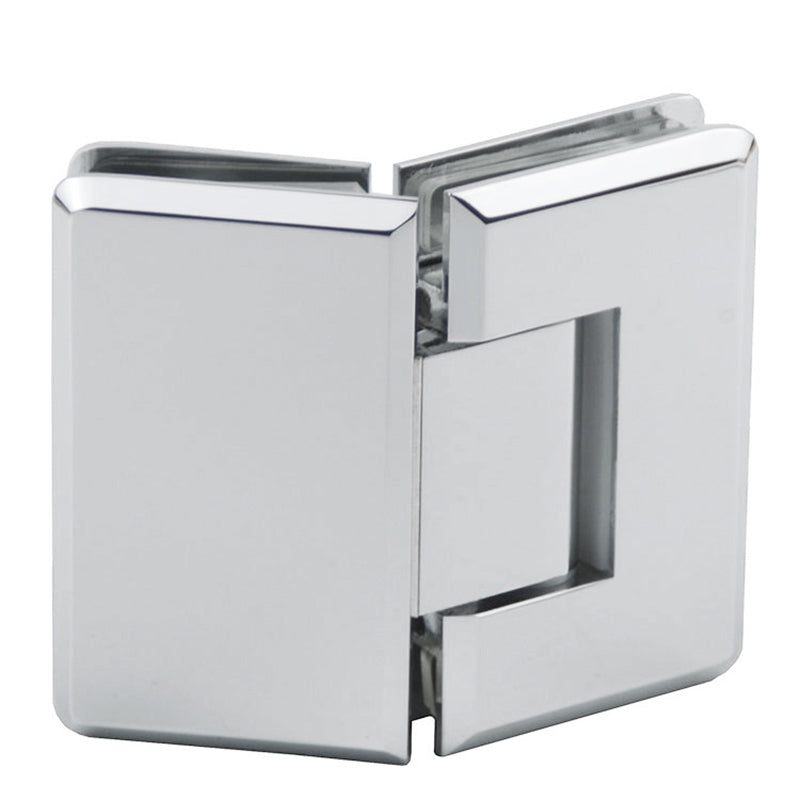 Adjustable Heavy duty 135° Glass to Glass Hinges Beveled  Edged | TR635