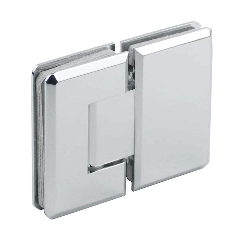 Adjustable Heavy duty 180° Glass to Glass Hinges Beveled Edged | TR636