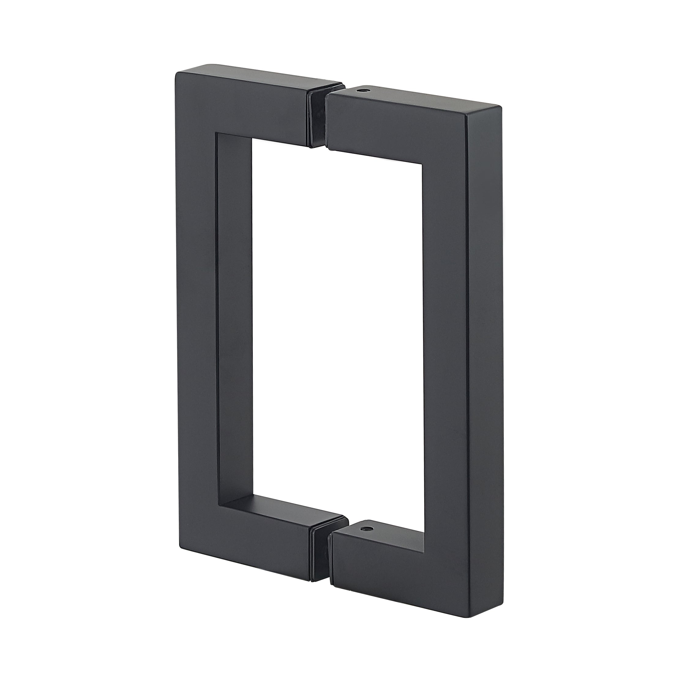 Matte Black 6″ x 6″ Square Tubing Back-to-Back Pull Handle | TR911